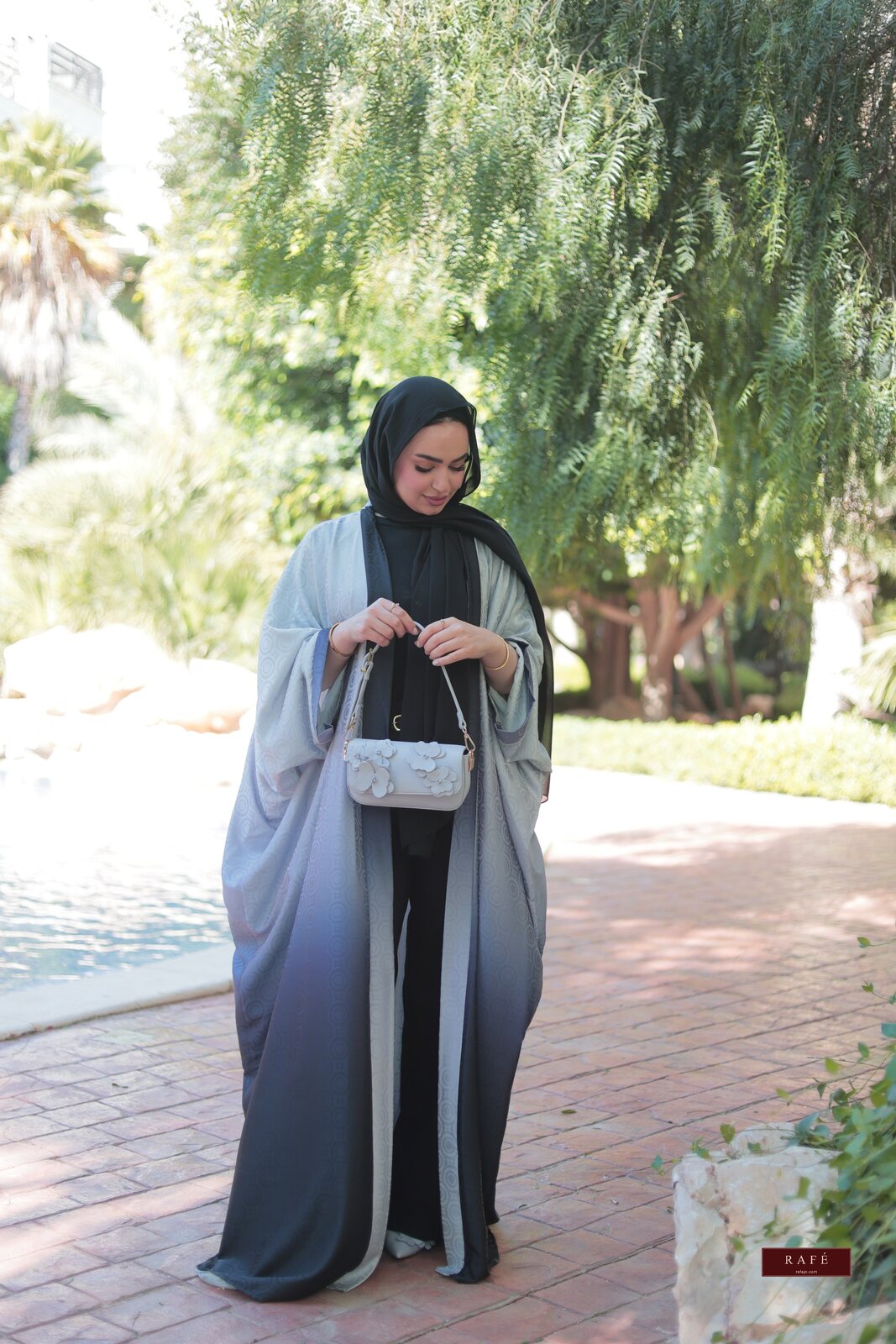 Lina — Navy Abaya