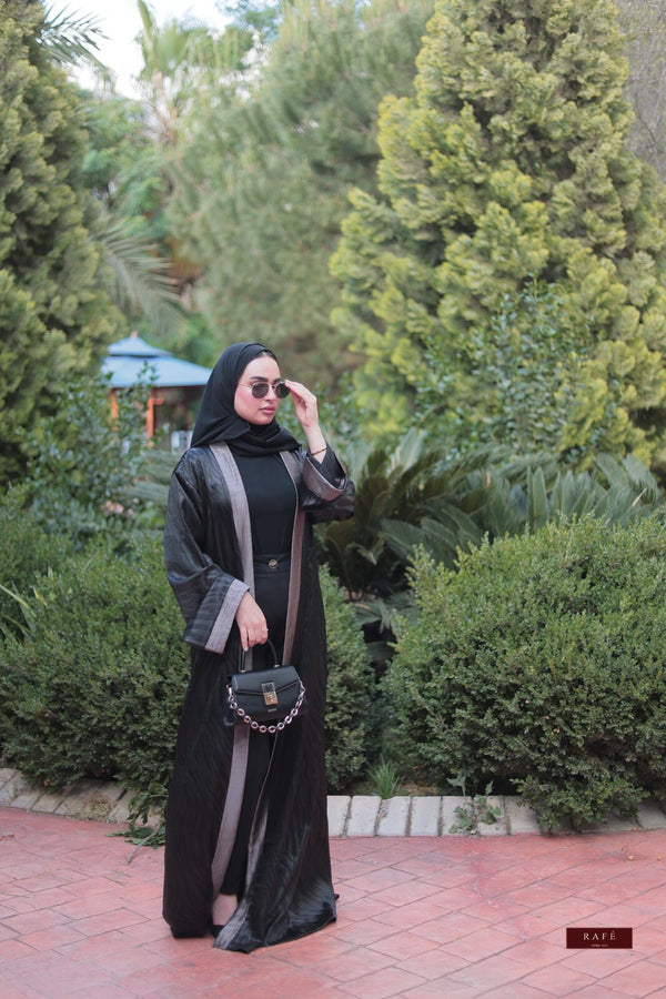 RAFÉ Hana — black belted abaya, full length