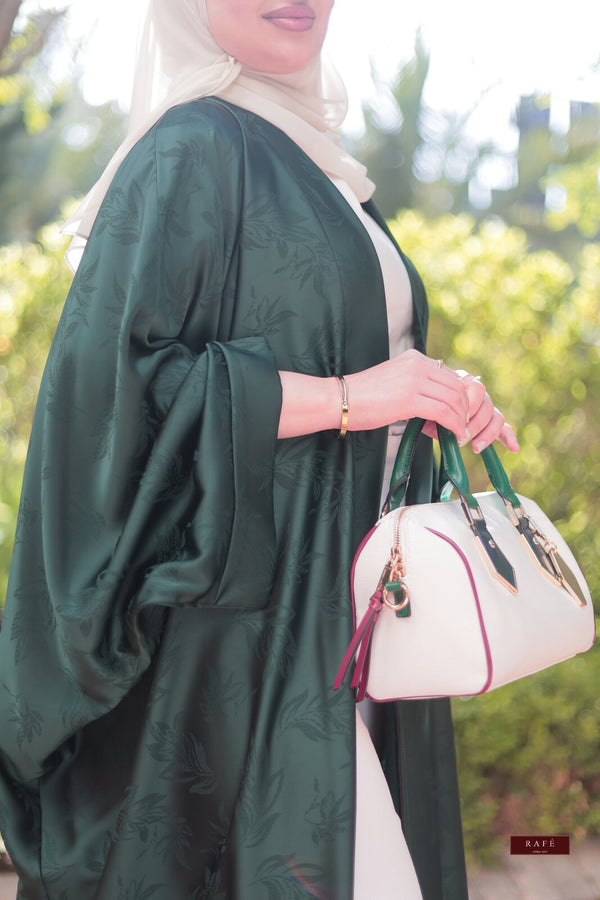 RAFÉ Yara — emerald long jacket, full length